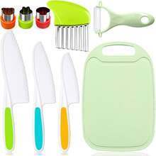 9/13 Pieces Montessori Toys For Age 3-12 Year Old - Children Toddler Kitchen Set Kids Knife Set For Real Cooking - Christmas Easter Valentines Day Birthday Gifts