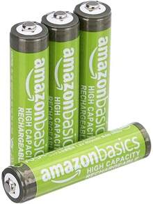 Basics - Paquete de 8 baterías recargables AAA de alta capacidad de 850 mAh, precargadas, recarga hasta 500 veces - Tipo de Enchufe A Japonés (100V) - Ver 2