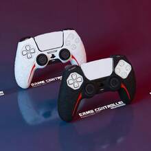 适用于 PlayStation 5 控制器的防滑硅胶保护套，适用于带摇杆帽的 PlayStation 5 无线控制器，带摇杆保护套 - 彩色 - 查看 3
