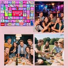 Adult Drunk Game Party Small Drunk Land Drinking Adult Board Game Waterproof Game Paper Women's Night, Birthday, Family Game, Single Party Game, 21 Years Old And Above, 2-6 Players - Multicolor - View 7