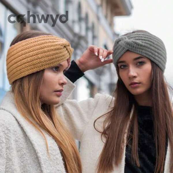 1-3 Stück Gestrickte Stirnbänder für Frauen, Dicke warme Ohrenwärmer, gehäkelte Winter Kopfbedeckung, Kälteaccessoires für Frauen & Mädchen