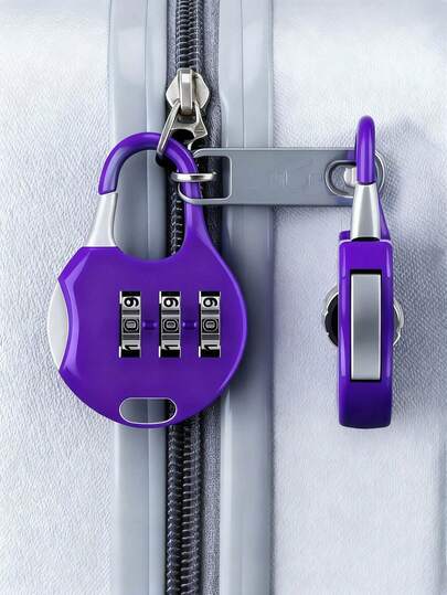 Premium Metal Combination Lock 3 Digit Password Combination Padlock Suitcase Luggage Metal Code Lock Mini Anti Theft Locks Drawer Lock Ideal For Secure Travel Accessory For Gym Lockers, Luggage, And Backpacks, Portable