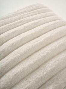 Einfarbige & gestreifte Kaninchenfell Dekorative Kissenbezüge, umkehrbare Holländische Leinwand Stoffe, quadratische Kissenhülle, weiches Samt Material, moderne Dekoration für Sofa, Schlafzimmer, Studentenwohnheim, Herbstdekoration, Raumdekoration