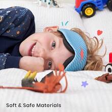 u2013 Antifaz para Dormir Infantil con Copas Ajustables, Cmodo Suave y Divertido, Transpirable y Lavable a Mquina, Para Nias y Nios de 6+ Aos Azul Glaciar - Azul Glaciar - Ver 6