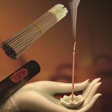 48/88/128pcs Aloe Vera Incense Sticks - 22.0 Cm Long, Easy Relaxation And Sleep Aid For Home, Tea Room, Living Room - Natural Wood Powder With Fragrance, For Relaxation And Peaceful Sleep, Incense Sticks, Meditation Accessories - Sandalwood - View 9