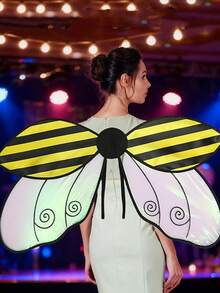 Bộ 2 cánh côn trùng dành cho người lớn, gồm cánh bọ rùa và cánh ong, thích hợp cho các lễ hội hóa trang. - Nhiều màu - Xem 4