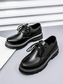 男士商务鞋，乐福鞋，平底鞋，增高鞋，系带鞋，办公/学校风格，尺码偏大半码