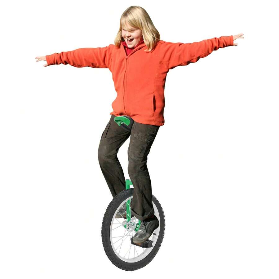 ZhdnBhnos Unicycle With Excellent Steel Frame,Leakproof Tire,Adjustable Height,Curved PU Seat,Mute Bearing,Anti-Slip Designs,For Outdoor Sports Fitness Exercise - Variant15 - View 1