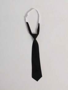 1pcs Striped Tie Stylish Adjustable Criss Cross Bow Tie For Daily Life - 黑色 - 查看 1