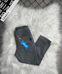 Boys' Gray Dress Pants, Dressy Style, Twill Fabric, With Welt Pockets - Xám - Xem 2