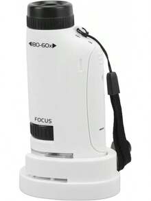 TendenciaMicroscopio de Bolsillo, Pequeño Microscopio de Mano con Redondo 60X a 120X Mini de Bolsillo con Luz LEDCalidad premium - 1 - Ver 8