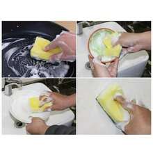 12/24 件双面清洁海绵 - 重型防刮擦海绵，带绿色和黄色层，可堆叠用于餐具、厨房、浴室、台面 - 耐用家居清洁必备品，圣诞礼物之选，多表面清洁剂 | 高效洗涤器 | 高吸水性海绵 - 彩色 - 查看 7