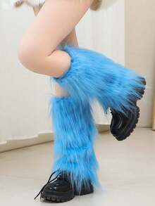 1 Đôi tất cao đến đầu gối bằng vải nhung phong cách Harajuku Nhật Bản: Ấm áp dày dặn cho mùa đông, Vỏ tất phong cách Y2K dành cho nữ - Chất liệu polyester có thể giặt tay, Trang phục thu/đông ngọt ngào thiết yếu [Phiên bản tiếng Anh được tối ưu hóa] - Nhiều màu - Xem 9