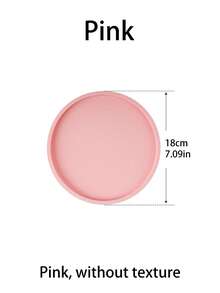 Round Silicone Bathroom Vanity Storage Display Tray, Suitable For Dressing Table Bathroom, Can Store Perfume Lotion Candle Cosmetics Jewelry, Sink Soap Rack Storage Rack, Countertop Coffee Table Decorative Storage , Makeup Room Decor - Multicolor - View 11