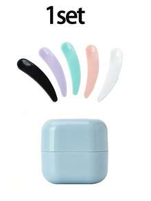 1/2set 30g Empty Cosmetic Jar, Refillable Travel Toiletries Container, Mask DIY Bottle With Lid, Leak Proof Travelling Accessories,With Makeup Spoon,Face Cream, Eye Cream, Lotion, Cosmetic Packaging Bottle,Ointment Bottles, Facial Mask Bottles, Empty Portable Cream Jar Cosmetic Container Travel Bottles(Spoon Color Random) - Multicolor - View 18