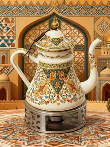 一套 1000ml 搪瓷茶壶（带滤网）、搪瓷罐、中东风格复古窄嘴搪瓷水壶、镀金搪瓷水壶、四季通用多功能耐热茶壶/咖啡壶/奶壶、防碎油/醋/水瓶、精致家居桌面装饰水壶以及节日聚会礼品水壶。 - 喀什風情 - 查看 1