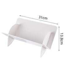 1pc Transparent Plastic CD/Book Stand, CD Storage Rack Holds Up To 48 CDs, Book Stand - Multicolor - View 13