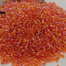 600颗/套，5克，25种颜色，2毫米透明彩色玻璃珠，适用于DIY耳环、手链、项链、服装刺绣、珠宝制作配件 - 2mm透彩上彩米珠 - 查看 28