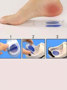 Heel Pain Relief Pads - PU Gel Heel Cushions Effectively Alleviate Heel Spurs And Absorb Impact. Suitable For Women's High Heels, Pumps And Men's Trainers, They Are Ideal For Summer Daily Wear, Study Essentials, Women's Footwear Accessories, Outdoor Activities, Sports, Travel, Home Use, Office Wear And School Use. Insulation, Galentines, Puppy, Carnival, Party Decorations, Shoe, Spring Summer Picks, Brides Maid Gifts, Room, Bedroom Decor, Bedroom Decor, Beach, Travel, For Men, For Women, Vacation,Cute Stuff - Multicolor - View 3