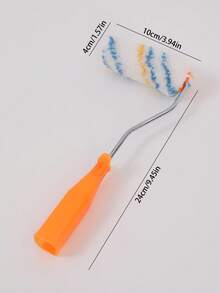 4-Inch Paint Tray And Roller Brush Set, 3D Textured Multi-Purpose Paint Tray, Renovation Wall Painting Tool Kit, Suitable For Latex Paint, Oil Paint, Cement Coating, Essential For Home Decoration - Multicolor - View 5