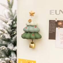 1pc Creative Cute 3D Tree House Fridge Magnet, Cartoon Magnetic Sticker With Bell, Suitable For Office Whiteboard, Dishwasher, Pegboard, Kitchen, Home Decor, Fun Gift, Birthday Gift, New Year Decoration, Valentine's Day Gift