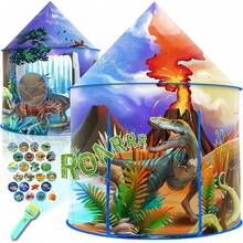 Eocolz Tienda de Juegos con Forma de Dinosaurio, Tienda de campaña emergente para niños, casa de Juegos para niños y niñas, para Jugar en Interiores y Exteriores - 1 - Ver 9