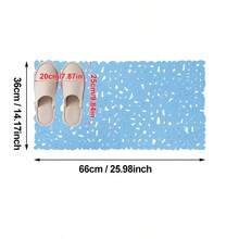 1pc PVC Hollow Letter Ellipse Water Droplets Bath Anti-Slip Mat, Bathroom Shower Room Bathtub Anti-Slip Pad, Shower Room Foot Mat, Toilet Home Shower Pad Home Bathroom Decor Fall Decor Back To School - Multicolor - View 21