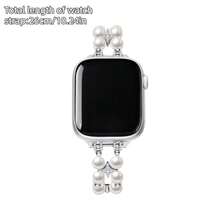 Band, Faux Pearl Bracelet Chain For Women, Delicate & Luxurious - Silver - View 7