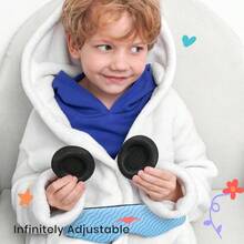 u2013 Antifaz para Dormir Infantil con Copas Ajustables, Cmodo Suave y Divertido, Transpirable y Lavable a Mquina, Para Nias y Nios de 6+ Aos Azul Glaciar - Azul Glaciar - Ver 5