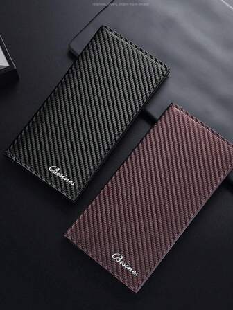 Men's Minimalist Ultra-Thin RFID Blocking Wallet, Slim Coin Purse Card Holder, Aluminum Alloy Side Push Card Case, ID & Driver's License Holder, Gift Suitable For Teen, Summer Casual, Outdoor, Athletic, Vacation, Travel, Graduation, Birthday Dress Accessories New Year Gift