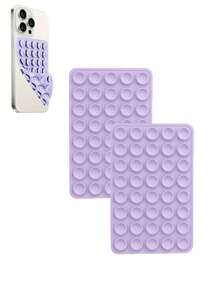 强力抓握硅胶手机壳，带双面吸盘支架 - 免提支架，适合自拍和视频，手机配件兼容 、Android 手机，生日礼物，家人、朋友手机支架，手机支架，手机配件 - 多色 - 查看 49