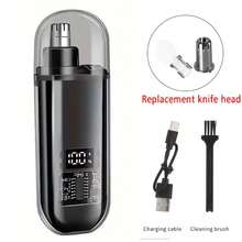 OBOVAY 150mAh Rechargeable Electric Painless Ear & Nose Hair Trimmer, Portable & Easy To Use, Unisex, Washable Nose Hair Trimmer, Convenient Cleaning - Multicolor - View 8