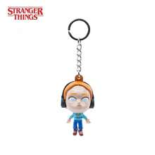 1/6 Netflix 官方授权钥匙扣 - Eleven、Eddie Munson、Dustin Henderson、Lucas Sinclair、Max Mayfield、Demogorgon。可爱迷你人偶钥匙扣，包包挂饰，背包配件，收藏品，圣诞节和新年礼物，送给粉丝的理想之选。