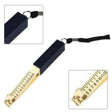 Cursor Measure Tool Detection Ruler Feeler Gauge Vernier Caliper Wedge Shaped ~ - 金色 - 查看 6