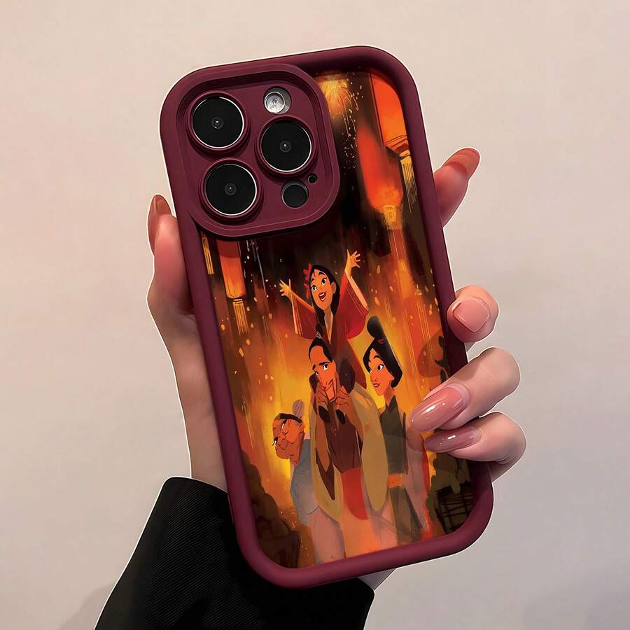 Estuche para teléfono familiar Celebration Compatible con estuches para teléfonos 17 16 Pro Max 15 Pro Max 13 y 12 Hecho de material de TPU, brinda protección contra golpes y caídas Es un gran regalo para familiares, amigos, novios, novias de otoño Día de Muertos y Halloween - Burdeos - Ver 1