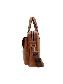 手提包、男士公文包、商务休闲单肩斜挎包、大容量背包、电脑包 - 彩色 - 查看 3