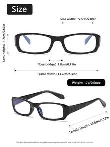 1/2pcs Women Multicolor Plastic Geometric Full Frame Modern Simple Style Classic Stylish Casual Style Clear Glasses Combination For Back-To-School Essentials Reading Business Casual Woman Fashion Accessories - Clear - View 8