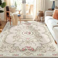 850gsm Luxury Velvet Area Rug - Ultra Soft & Plush, Elegant Pink & Green Floral Border Design, Non-Slip & Machine Washable, Great For Living Room, Bedroom Or Office Decor, Living Room Carpet - Multicolor - View 10