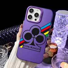 Funda de de Ciclismo Estilo Cornago Avanzado Compatible con 17/16/15/14/13/12/11 Pro Max Cubierta Metálica Aurora Láser Mate Negra/Púrpura - z1 - Ver 8