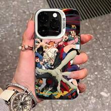 Funda de color plata para 17 Pro Max 16 Pro Max 15 14 13 11 12 Plus de Anime D-Dandadan Okaran - z8 - Ver 8