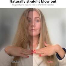 LUYAO 2-In-1 Hair Straightener & Hair Dryer, Fast Air Drying, Hot Air Styling Plate Straightener, Hair Dryer, Iron, Wet & Dry Use - EU C Type Plug(220-240V) - View 4