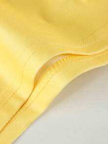 Bộ đồ hai mảnh dáng ôm, tay dài, có mũ trùm đầu, in kỹ thuật số, quần ống rộng, thường ngày cho nữ - Màu vàng - Xem 7