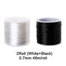 25Roll Elastic String For Bracelets Making,Sturdy Rainbow Elastic String Elastic Cord ,25 Color High Stretch Beading Elastic String For Jewelry Making, Necklaces And Jewelry Making - Crystal String Cord - View 14