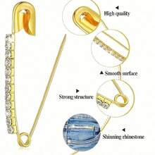 Pearl Brooch Pin, Safety Pin, Suitable For Dresses, Pants, Skirts, Cardigans, Collars And Other Clothing, Decorative Pin, Cute And Fashionable Faux Pearl Brooch Pin, Durable, Suitable For Girls And Ladies, Safety Pin, Brooch Pin - Multicolor - View 7