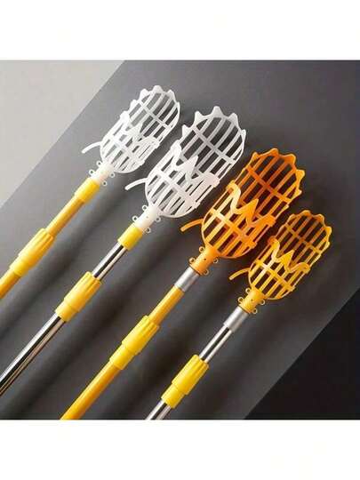 Fruit Picker With Net Basket - Durable Plastic Mango, Peach, Blueberry Harvesting Tool, And Efficient Gardening Tool