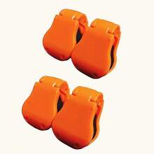 4个重型鱼竿支架，带防滑夹 - 可调节夹子，节省空间，适用于车库/船坞，螺丝/木棍牢固安装 - 兼容淡水/海水鱼竿 - 钓鱼爱好者的理想礼物（万圣节/圣诞节） - 适用于车库、船只、小屋或家庭使用 - 彩色 - 查看 11