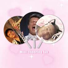 JYP Meme 趣味迷你粉丝 DIY 钥匙扣 | Happy Hour 专辑周边 | KPOP 粉丝收藏包包挂饰礼物 - 彩色 - 查看 3