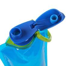1pc 700ml Portable Ultra Light Folding Soft Water Bag For Outdoor Sports & Camping, With Handle & Hanging Hook Camping Stuff