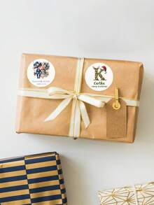 Customized 30/60/120/240/360/480pcs Transparent Waterproof Name Labels - White/Clear/Holographic/Rainbow Customized Stickers, Various Sizes Of Labels, Customizable Text,Office Decor