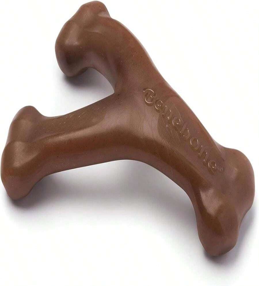Benebone Wishbone Durable Dog Chew Toy For Aggressive Chewers, Real Bacon, Made In USA, Tiny - ColorB - 查看 1
